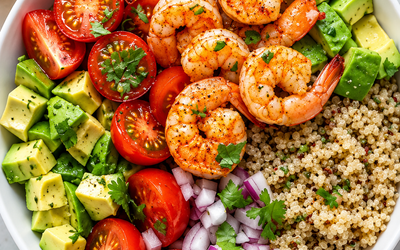 Quinoa Bowl With Shrimp Recipe | High-Protein & Gluten-Free!